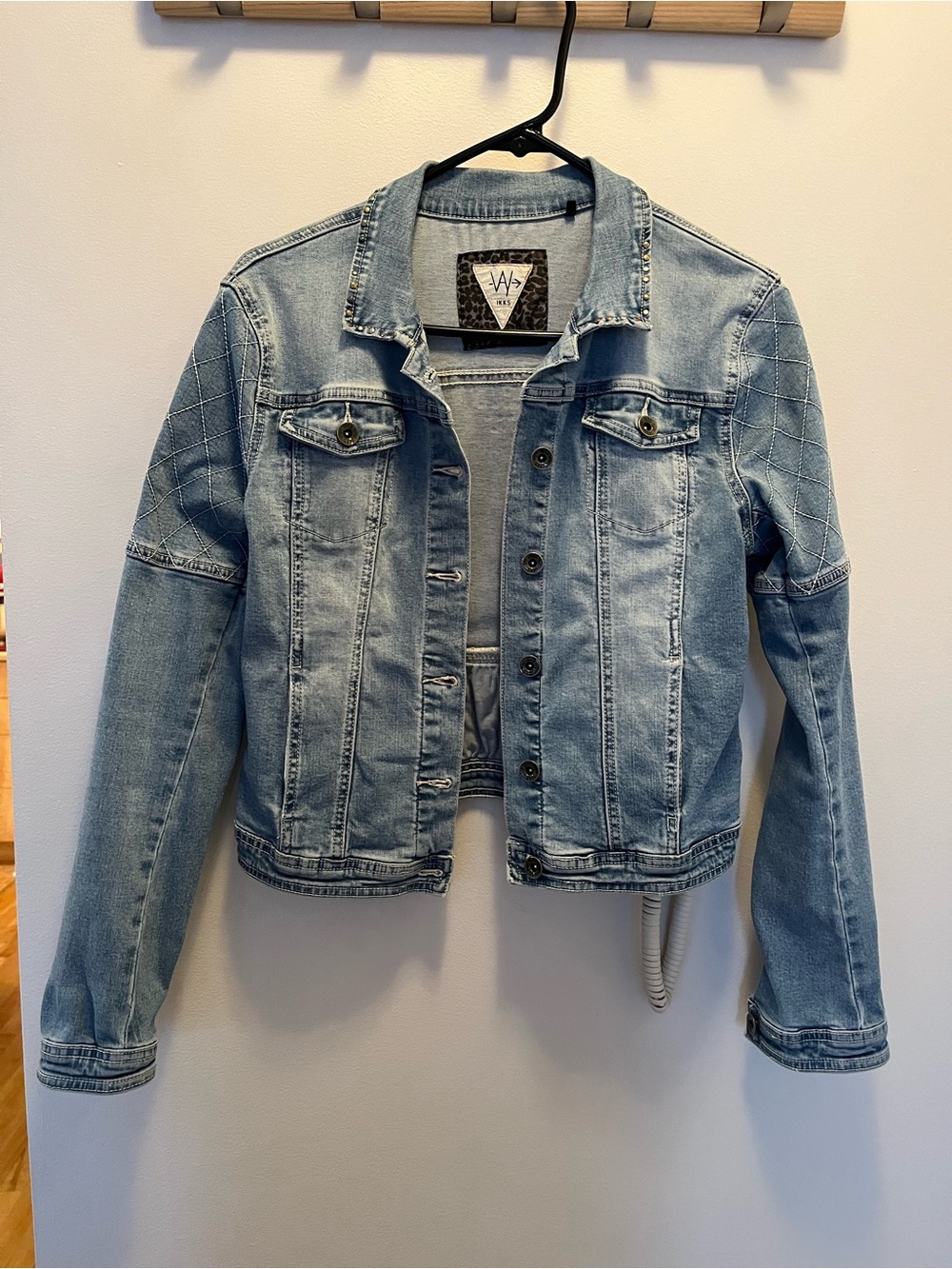 IKKS Light Blue Denim Jean Jacket for Women
